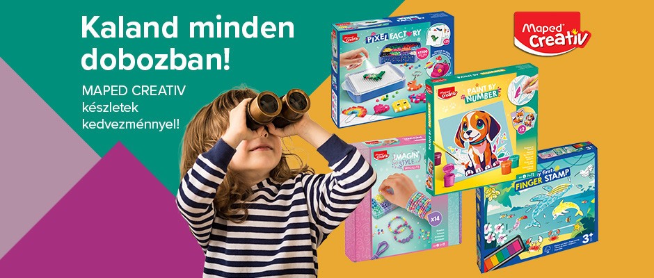 Vásároljon MAPED CREATIV készleteket 17% kedvezménnyel!