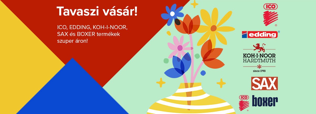 ICO, EDDING, HOH-I-NOOR, SAX és BOXER termékek szuper áron!